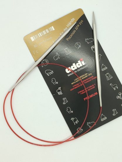Спицы для вязания круговые Addi Classic Lace леска 80см. фото